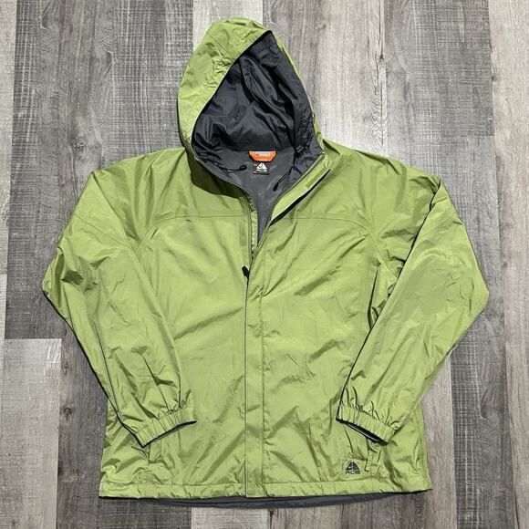 Nike ACG Storm-FIT Shell Jacket Womens XL Light Green Hooded VTG Outdoor Hike - Picture 1 of 5